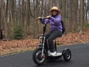 Rita on her trike